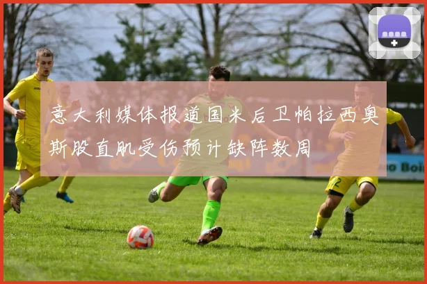 意大利媒体报道国米后卫帕拉西奥斯股直肌受伤预计缺阵数周